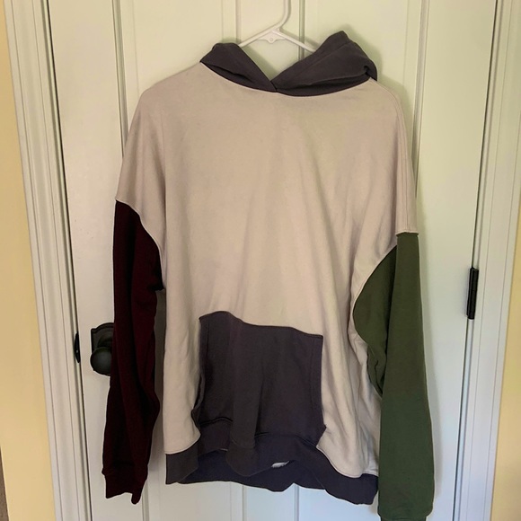 Women’s oversized multicolored sweatshirt - Picture 1 of 4
